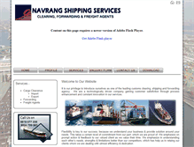 Tablet Screenshot of navrangshipping.com